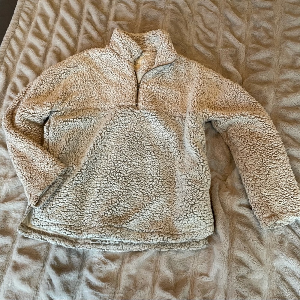 Sherpa quarter zip pullover